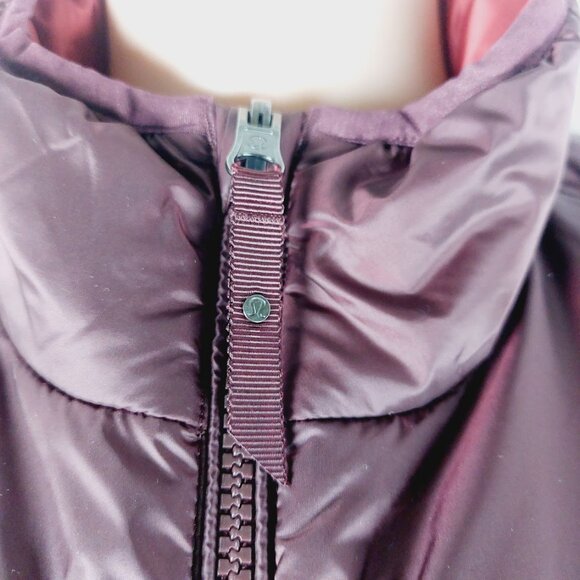 Lululemon Women's Pep Red Layer Up Sleeveless Thermal Puffer Vest Size 6 - Picture 10 of 15